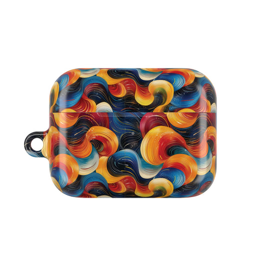 Cosmic Swirl AirPod Case - Colorful Protective Cover for Music Lovers