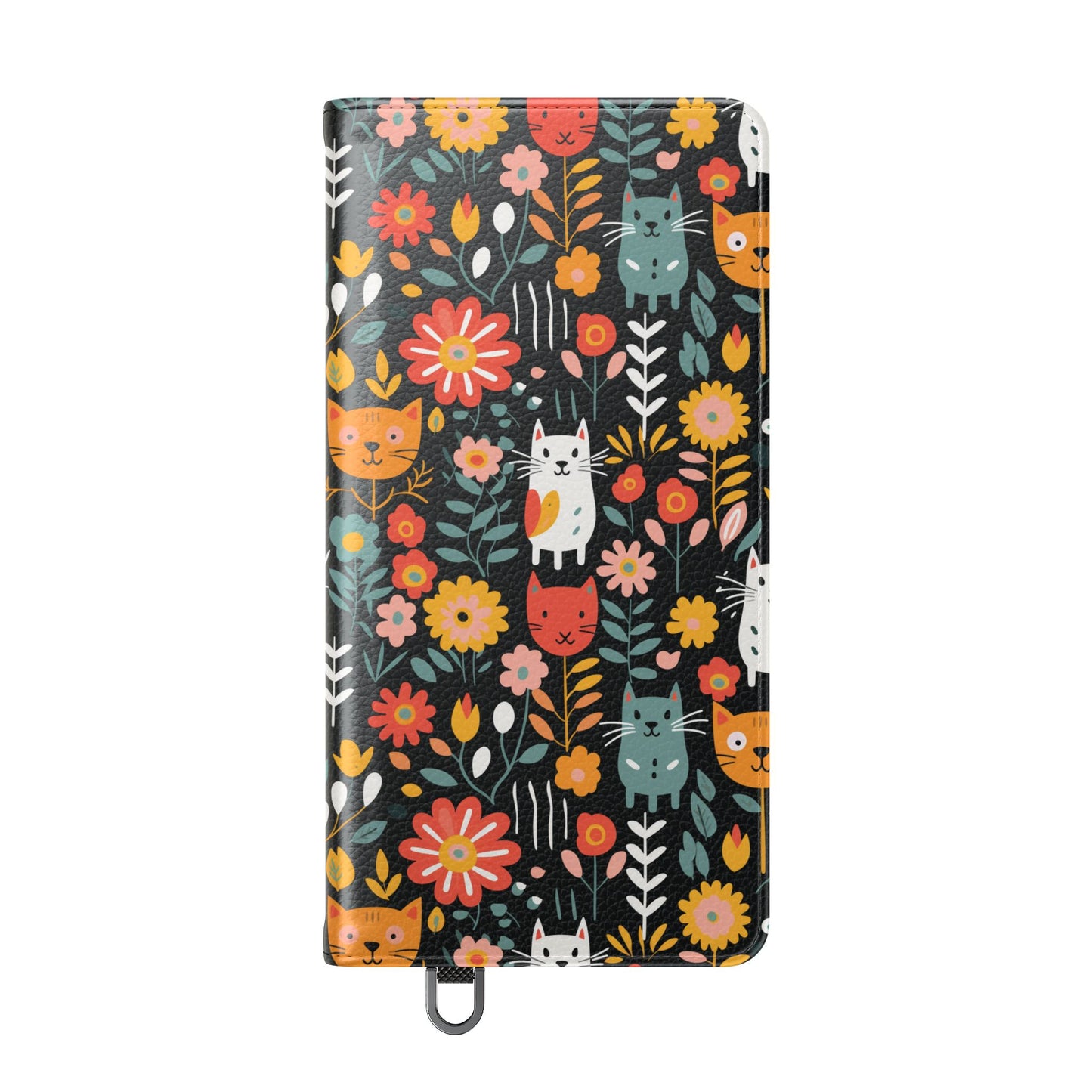 Whimsical Feline Garden iPhone and Samsung Flip Cases
