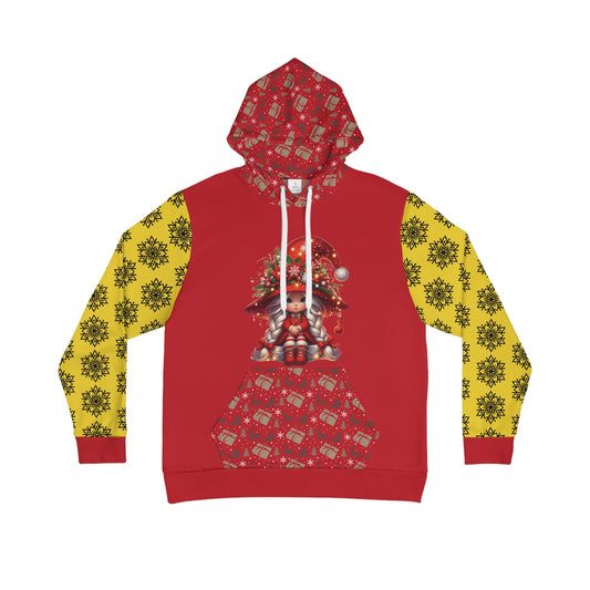 That Ugly Christmas Men's Hoodie with All-Over Print Design - Silky Smooth Polyester Fabric