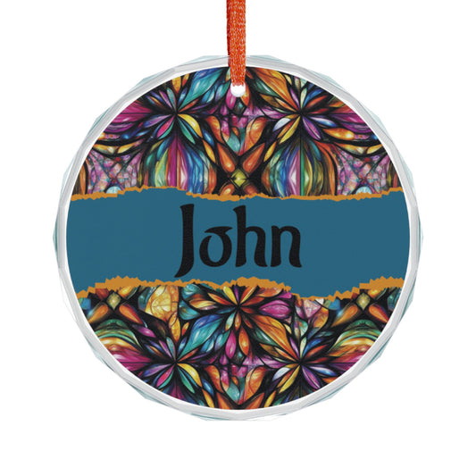 Personalized Crystal Heart Ornament - Customizable Gift for Celebrations