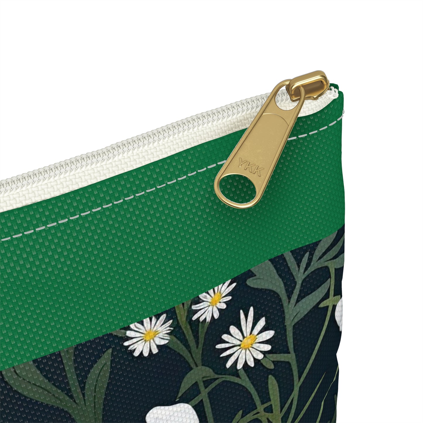 Daisy Delight Floral Print Accessory Pouch - Stylish Organizer for Everyday Use