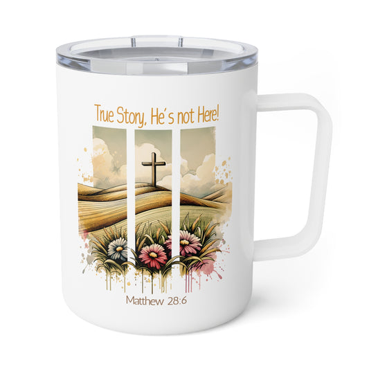 Inspirational Insulated Coffee Mug - 10oz with Nature Design