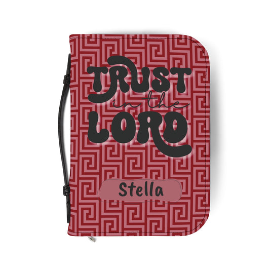 Personalized Floral Bible Cover - Trust in the Lord Design for Believers| Baptism | Christening | Anniversary | Birthday Gifts.