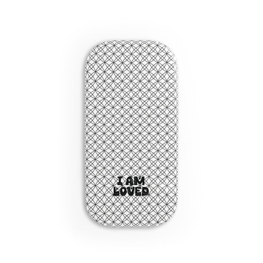 Personalized Geometric Phone Grip Custom Name Click-On Stand