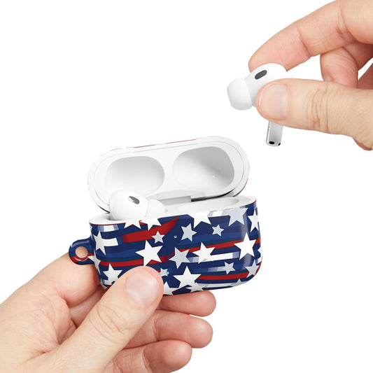 Patriotic Waves AirPod Case – Stars & Stripes Design, Mother’s, Father’s Day Gifts, Anniversary Gifts.