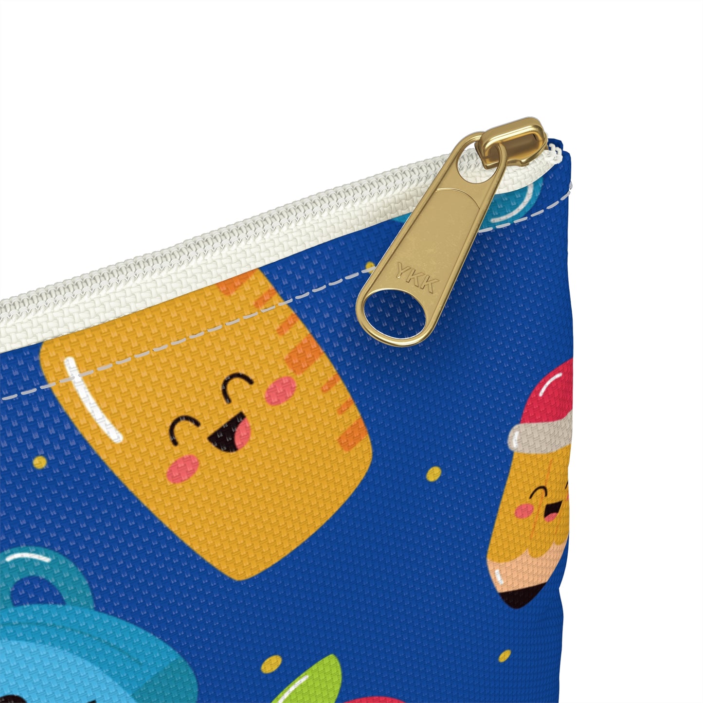 Personalized Blue Kawaii Composition Book Inspired Accessory Pouch, Kids School Supplies, Classroom Organizer, Teacher Gift, Fun Stationery Case, Back to School