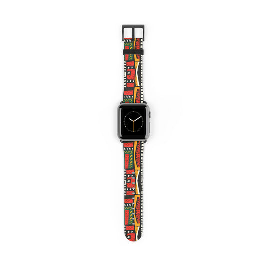 Tribal Harmony Colorful Geometric Watch Band - Vibrant Accessory for Style Lovers