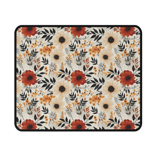 Boho Chic Floral Non-Slip Gaming Mouse Pad - Perfect for Gamers and Floral Lovers