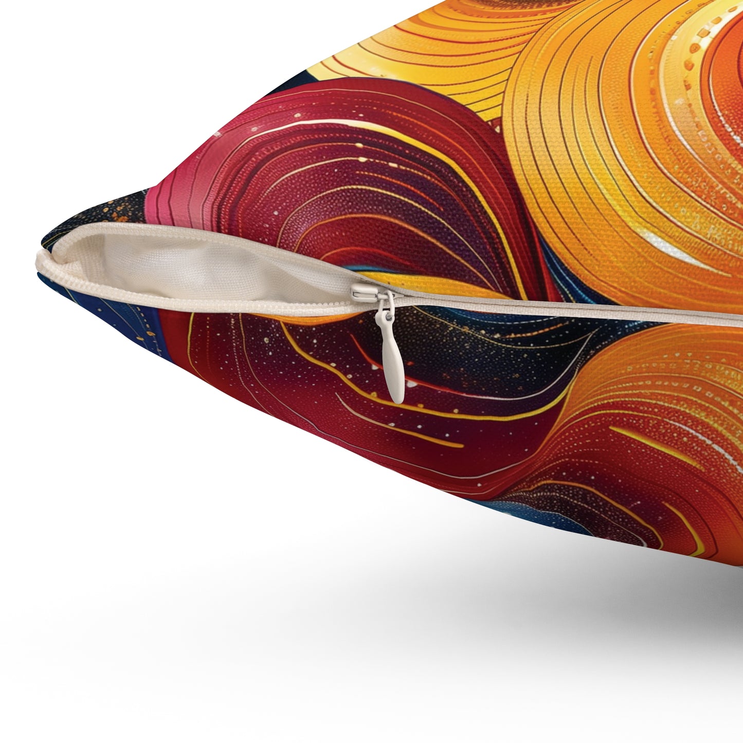 Cosmic Swirl Spun Polyester Square Pillow