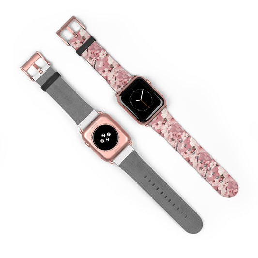 Cherry Blossom Floral Floral Watch Band - Elegant Design.