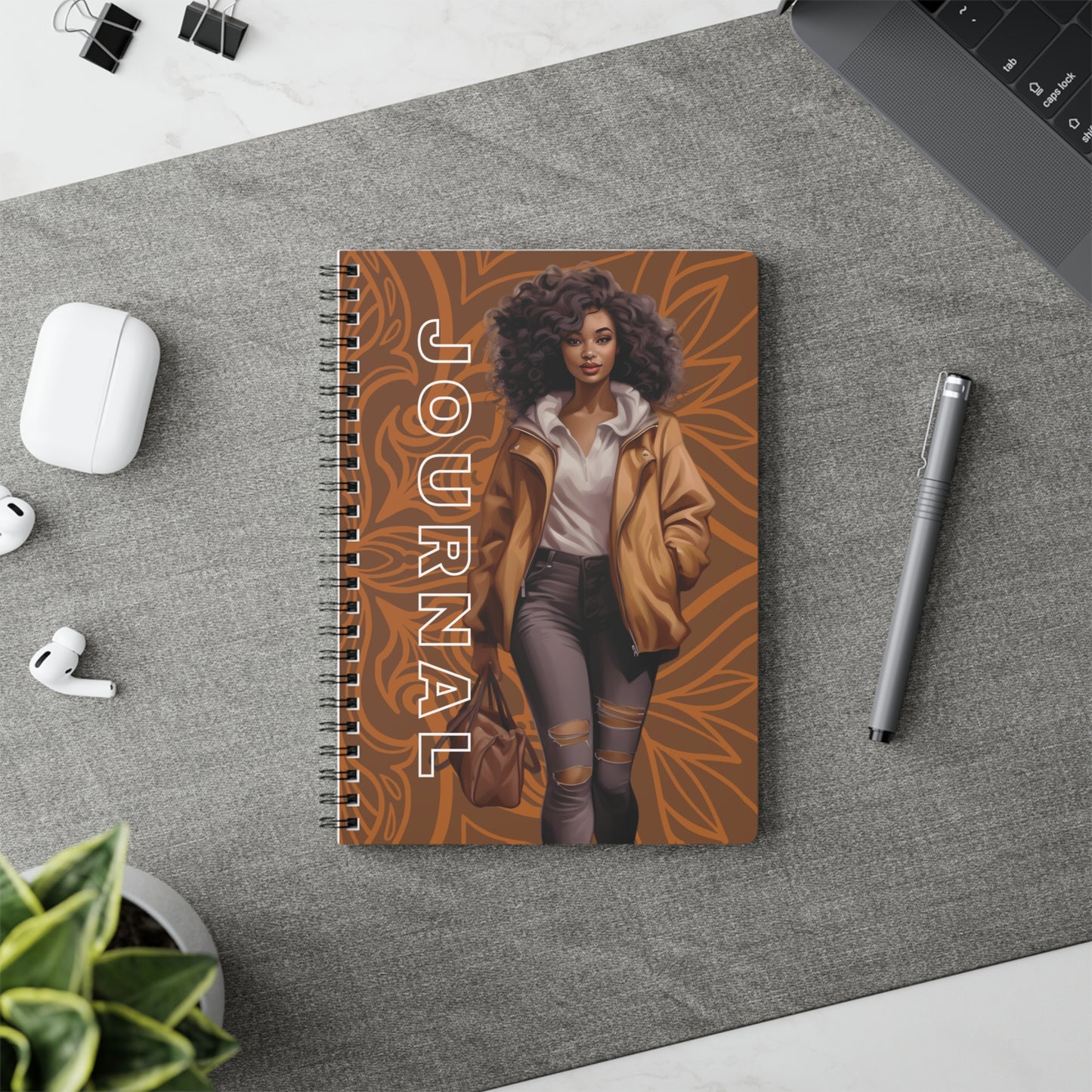 Stylish Wirobound Softcover Notebook, A5 - Aesthetic Journal, Note-Taking Diary, Gift for Writers, Ideal for Students