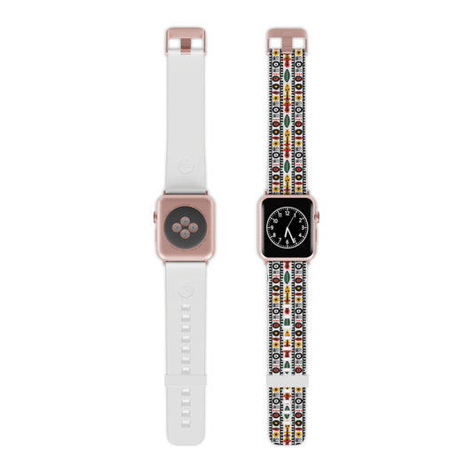 Afrobeat Harmony Colorful Geometric Apple Watch Band - Stylish & Unique Design