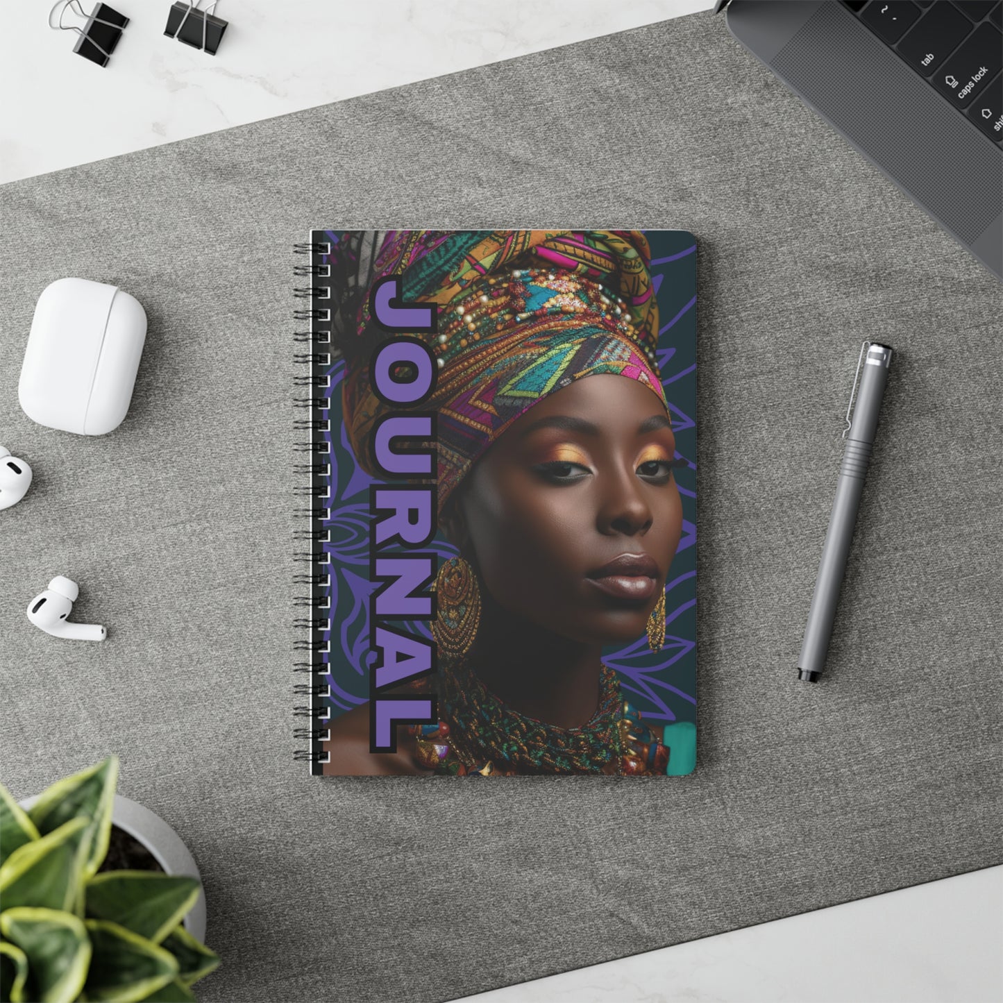 Culturally-Inspired A5 Journal - Vibrant Art, Ideal for Writing, Note-taking, Gifts, and Journaling