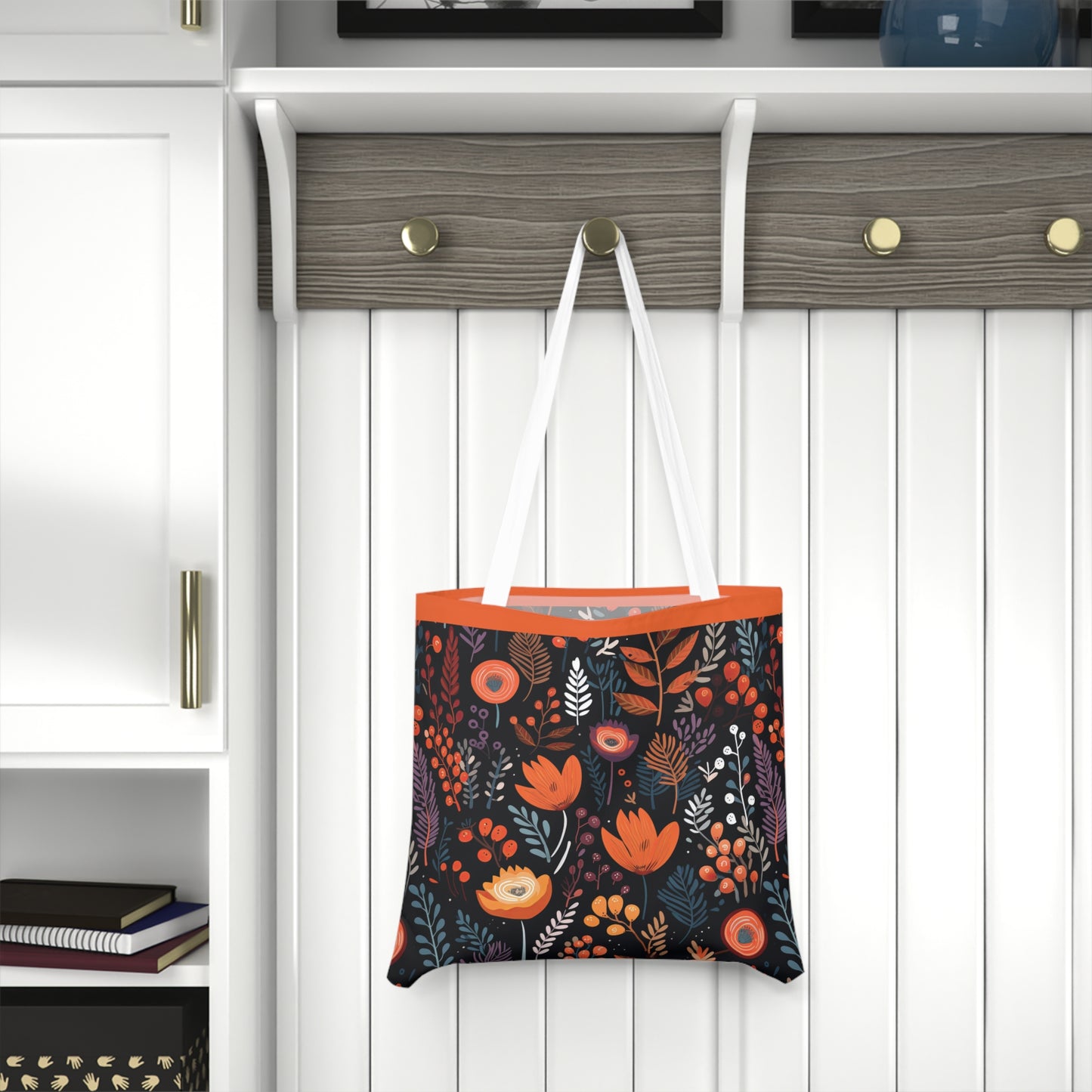Autumn Bloom Shoulder Tote Bag - Colorful Everyday Accessory