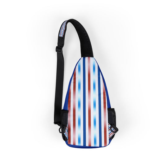 Patriotic Pride Bag with Eagle Design - Stylish Sling for Outdoor Adventures, Cross Body Sling Bag, Chest Bag, Crossbody Backpack, Travel Bag