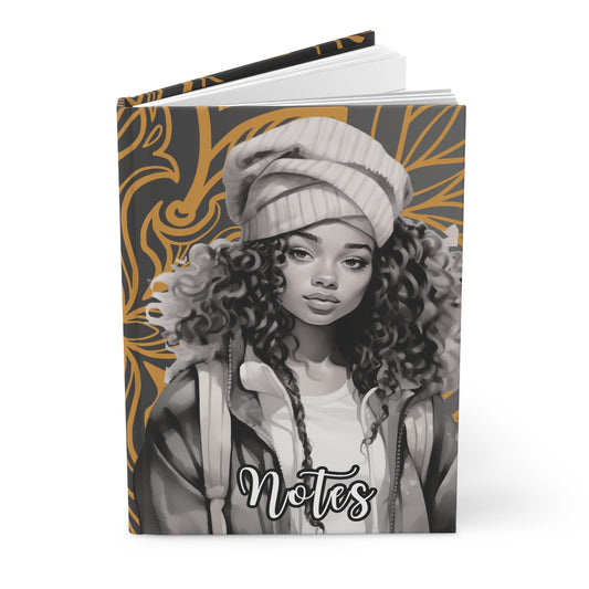 Chic Illustration Hardcover Journal – Notes & Dreams, Creative Writing, Inspirational Gift, School Supplies, Journal for Women