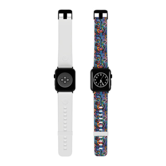 Psychedelic Visions Colorful Artistic Watch Band for Apple Watch - Vibrant Design for Style Enthusiasts