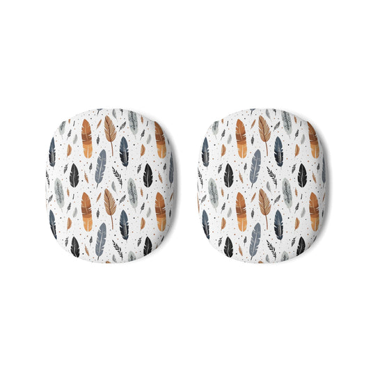 Whispering Feathers AirPod Max Covers — Boho Neutral Ear Pad Skins
