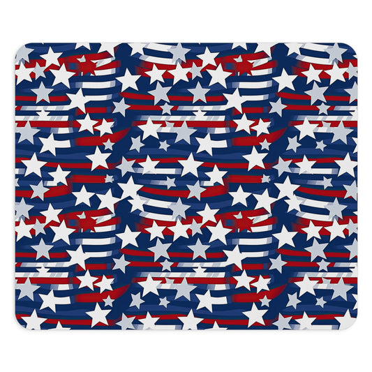 Patriotic Waves Mouse Pad - Perfect for Holiday Gifting & Workspaces