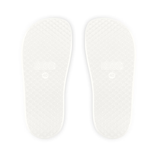 Tropical Bliss White Men's Removal Straps Sandals