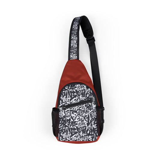 Trendy Urban Graffiti Chest Bag - Sling Satchel for Urban Adventures, Cross Body Sling Bag, Chest Bag, Crossbody Backpack, Travel Bag