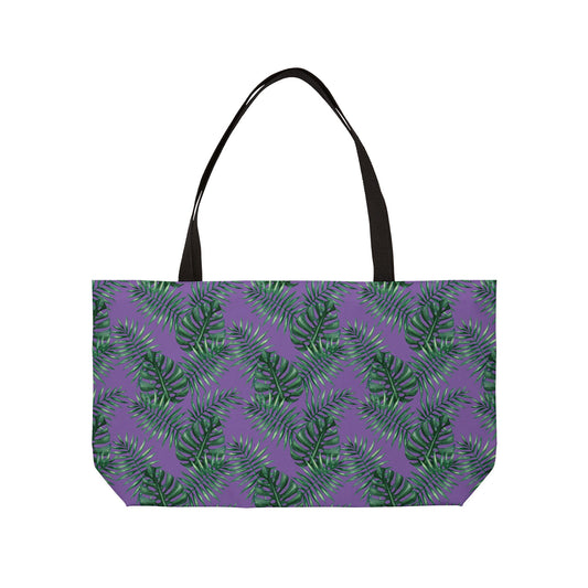 Tropical Bliss Purple Weekender Tote Bag