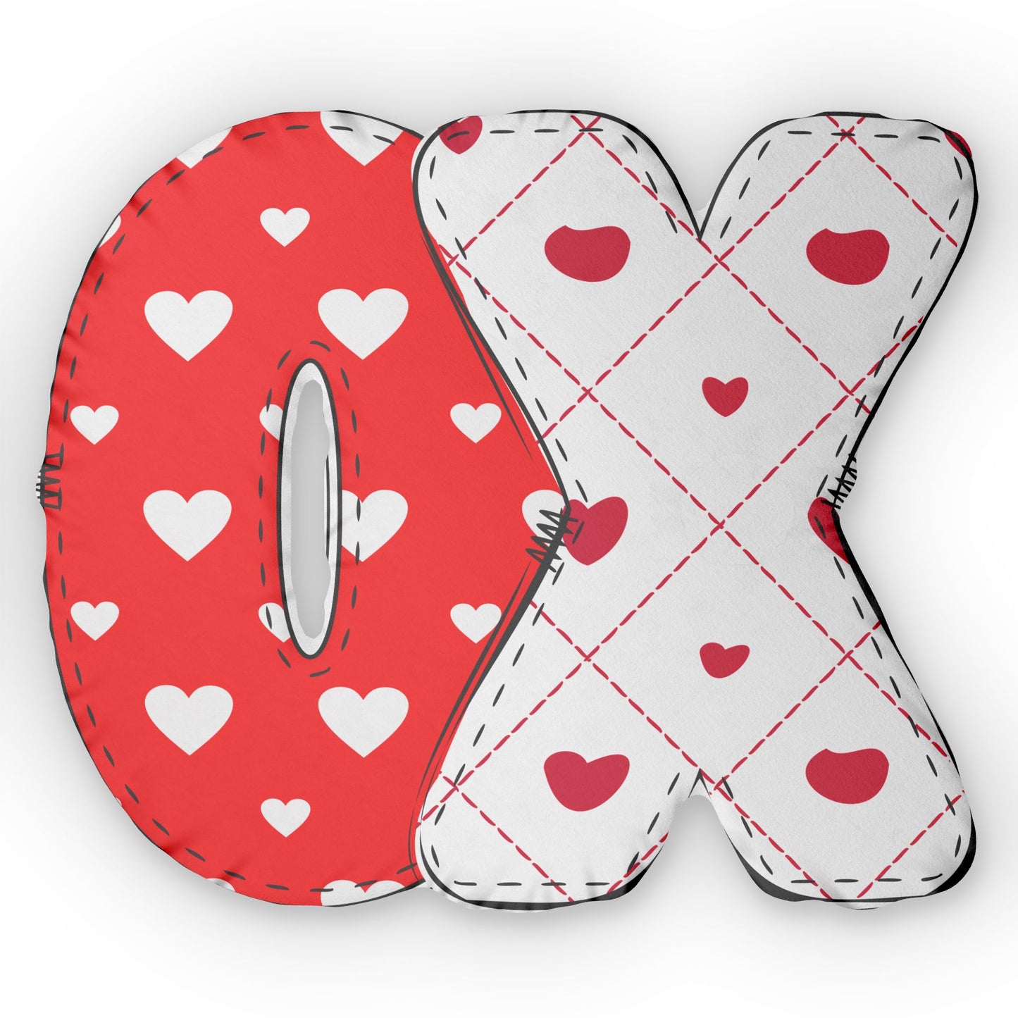 Custom KISSES Shaped Pillows