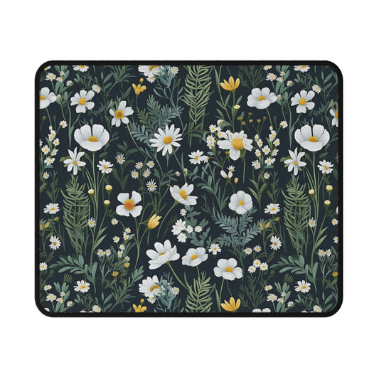 Daisy Delight Floral Non-Slip Gaming Mouse Pad - Stylish Comfort for Gamers and Creatives.