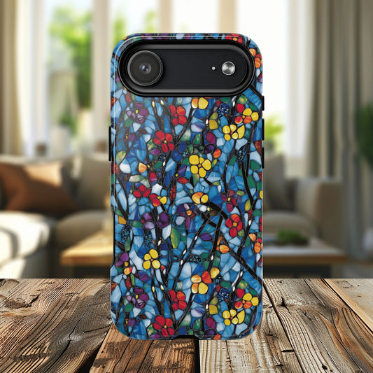 Colorful Floral Phone Case, Tough Magnetic Phone Cover, Durable Tech Accessory, Unique Gift for Her, Vibrant Smartphone Case