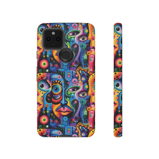 Psychedelic Visions Vibrant Samsung and Google Pixel Phone Cases - Colorful Artistic Design