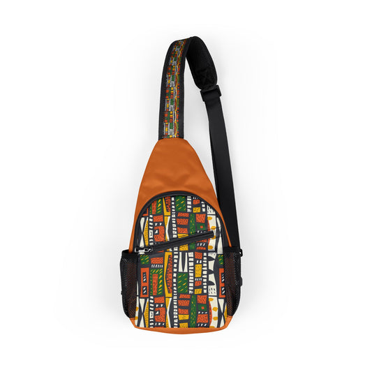 Colorful Tribal Harmony Chest Bag - Trendy Sling for Everyday Adventures, Cross Body Sling Bag, Chest Bag, Crossbody Backpack, Travel Bag