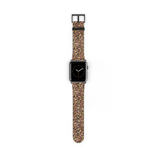Stylish Leopard Luxe Print Watch Band, Unique Accessories, Trendy Gift, Animal Print Style, Fashionable Watch Strap