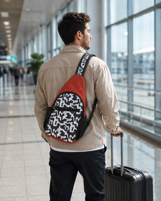 Urban Camo Chest Bag - Stylish Sling Backpack for Everyday Adventures, Cross Body Sling Bag, Chest Bag, Crossbody Backpack, Travel Bag.