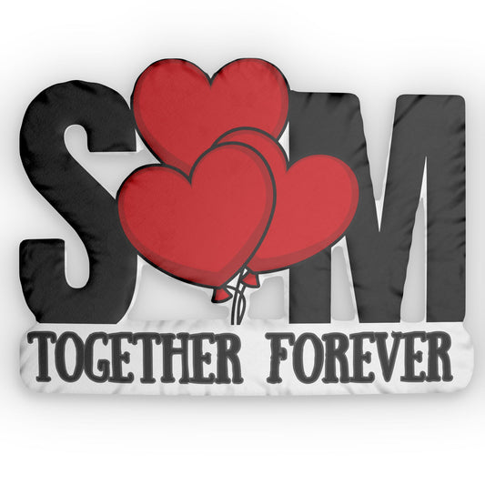 Personalized Initial and Heart Shaped Pillows