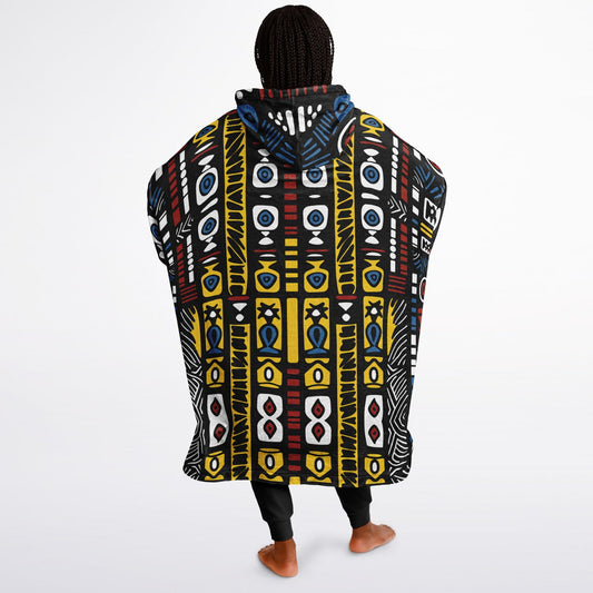Geometric Harmony Snug Hoodie Economy - AOP
