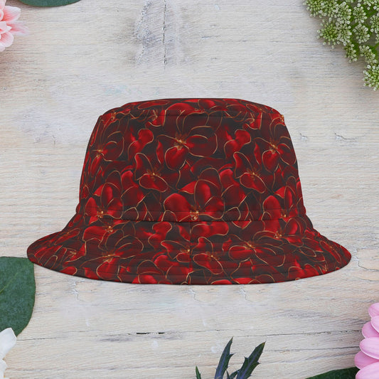 Floral Bucket Hat, Trendy Sun Hat, Summer Accessory, Festival Hat, Gift for Her, Vibrant AOP Design