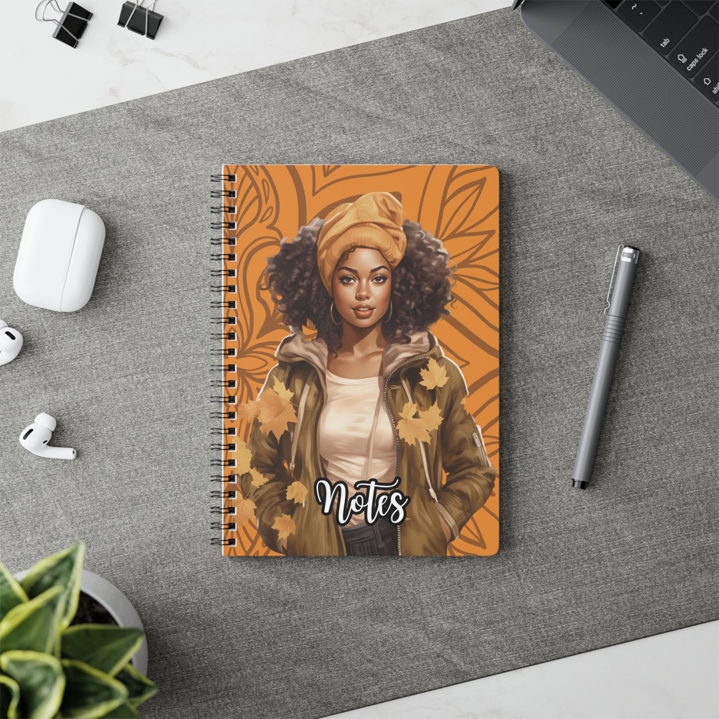Autumn Vibes Wirobound Notebook - Perfect for Note-Taking, Journaling, Student Supplies, Fall Gifts, and Creative Writing