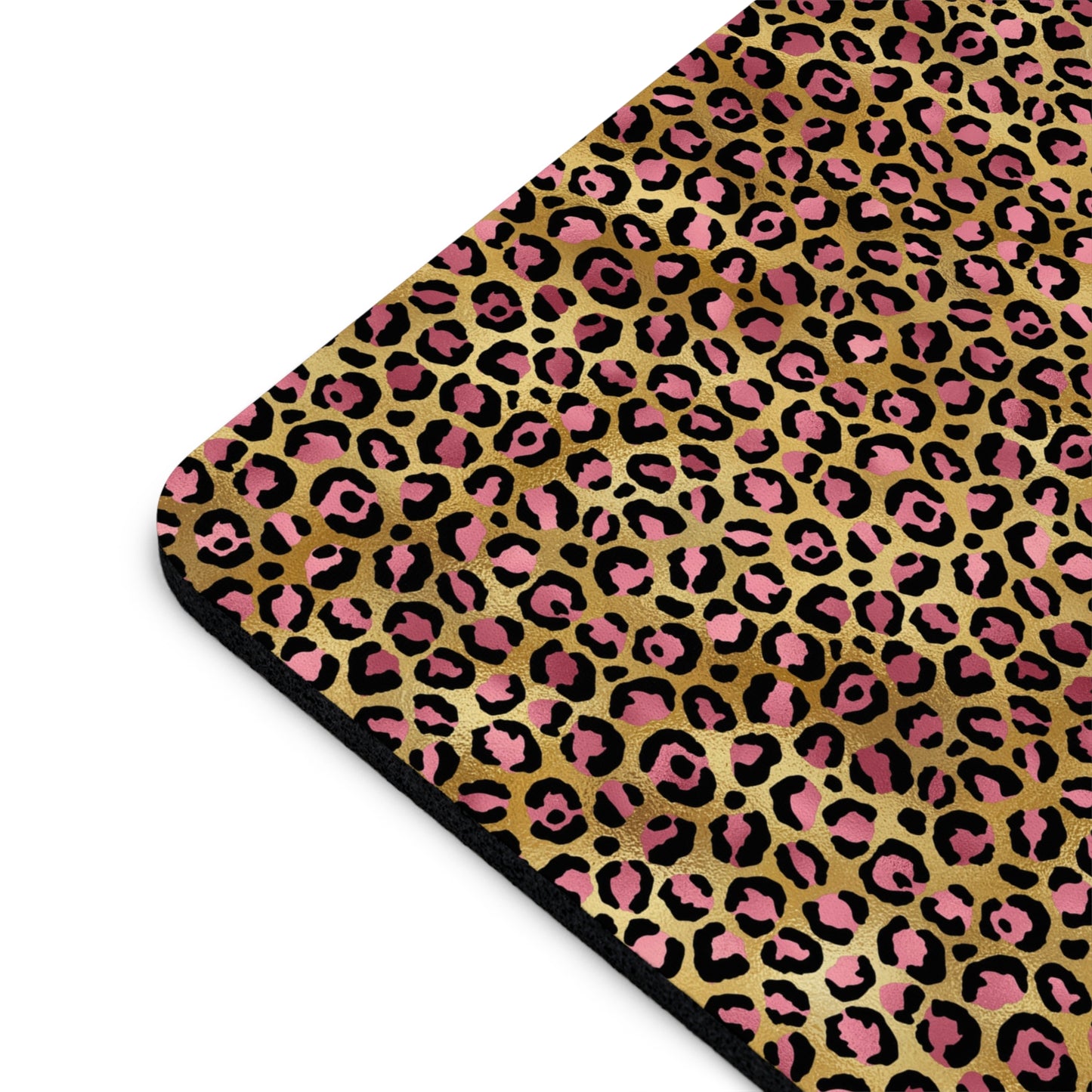 Leopard Luxe Print Mouse Pad - Stylish Desk Accessory for Animal Lovers