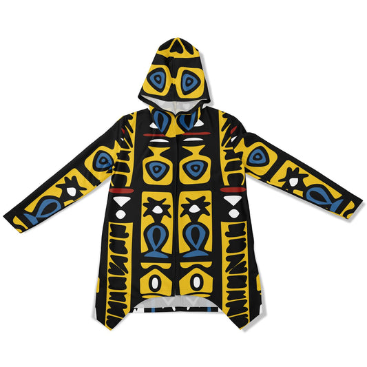 Geometric Harmony Athletic Elongated Cloak - AOP