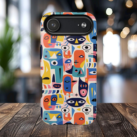 Vibrant Phone Case, Magnetic iPhone Cover, Colorful Abstract Protection, Trendy Gift, Unique Tech Accessory, Art Phone Case