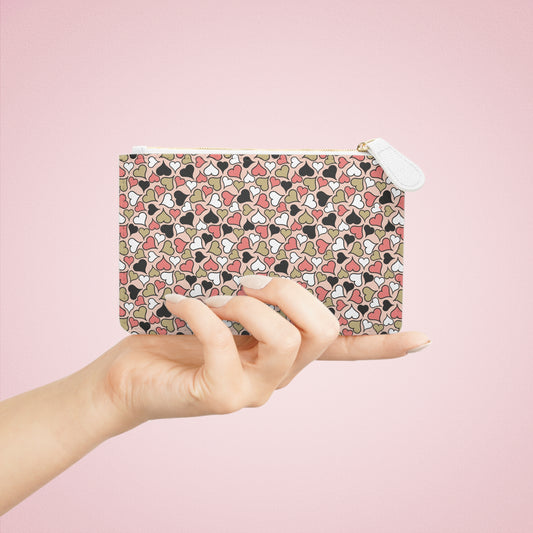 Heart Pattern Mini Clutch Bag - Chic Accessory for Everyday & Special Occasions