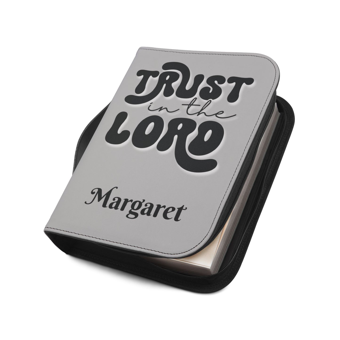 Personalized Floral Cross Bible Cover - Trust in the Lord Design| Baptism | Christening | Anniversary | Birthday Gifts.