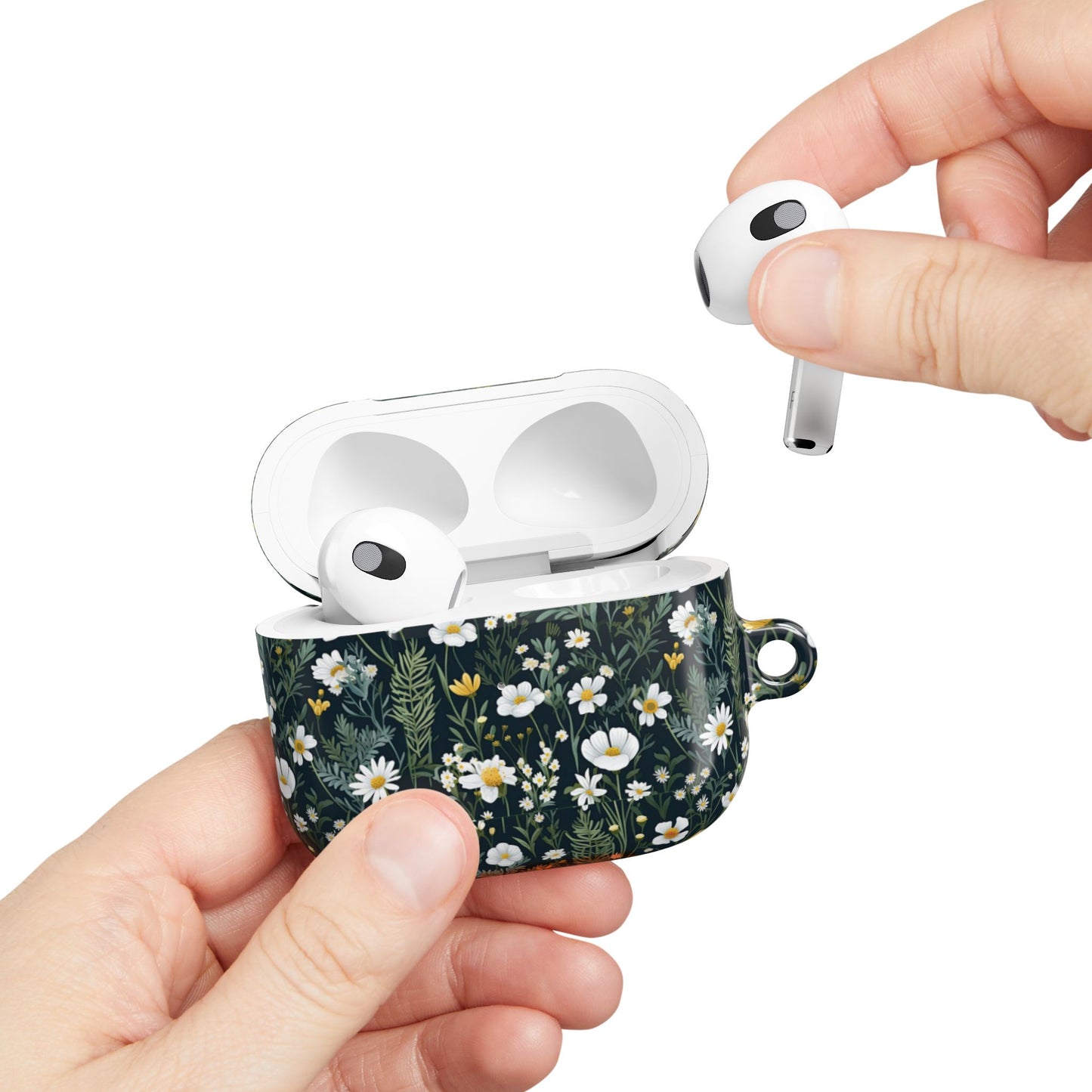 Daisy Delight Floral AirPod Case - Stylish Flower Design for Music Lovers