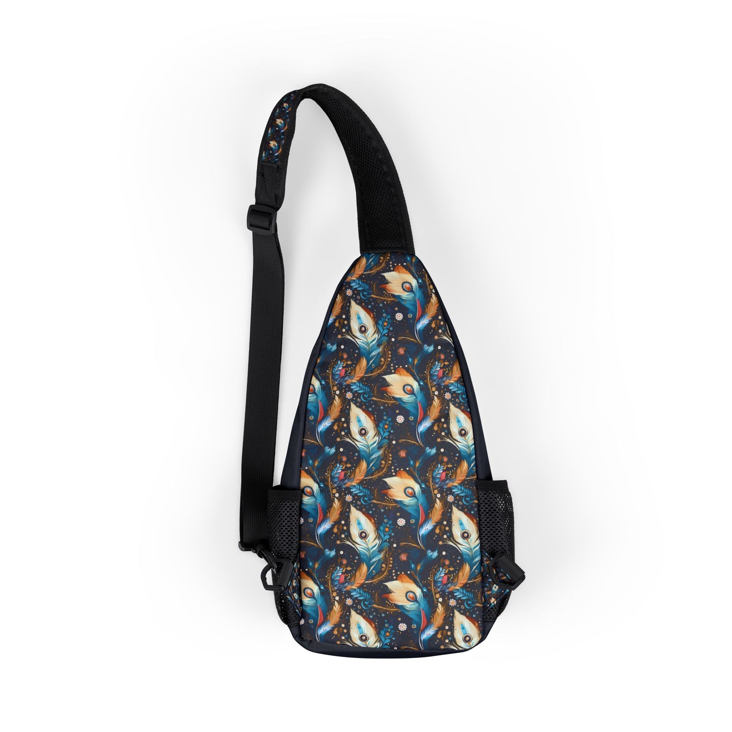 Ethereal Feathers Chest Bag - Stylish Sling Bag for Everyday Adventures, Cross Body Sling Bag, Chest Bag, Crossbody Backpack, Travel Bag
