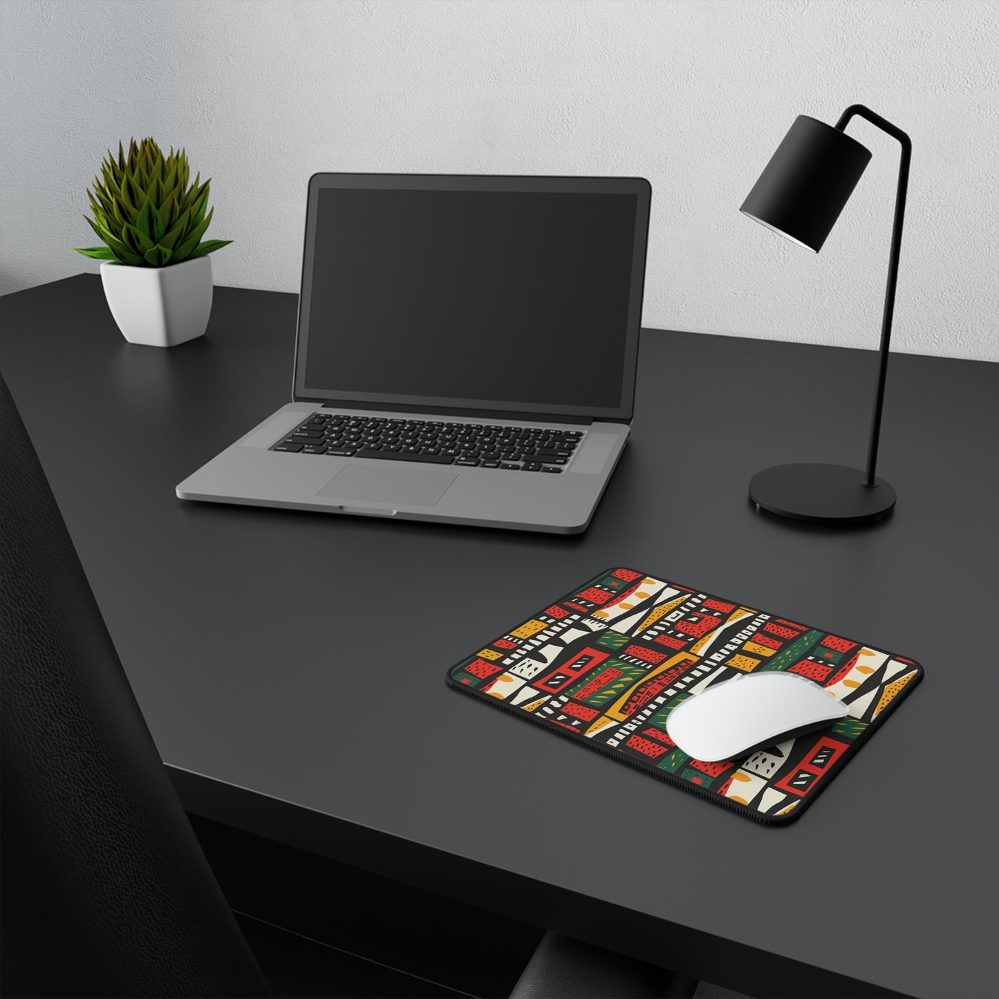 Tribal Harmony Colorful Non-Slip Gaming Mouse Pad - Vibrant Geometric Design for Gamers & Creatives