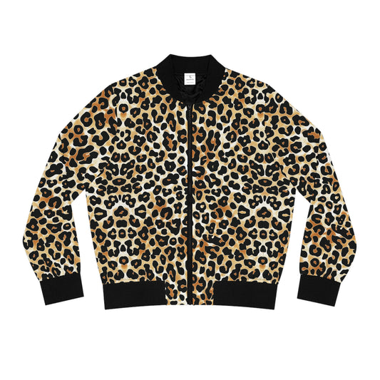 Animal Print Women's Bomber Jacket