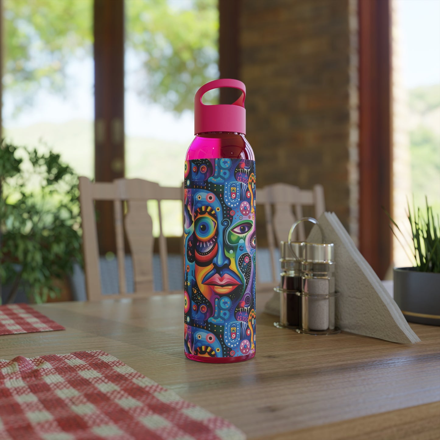 Psychedelic Visions Colorful Sky Water Bottle - Artistic Insulated Hydration for Everyday Use