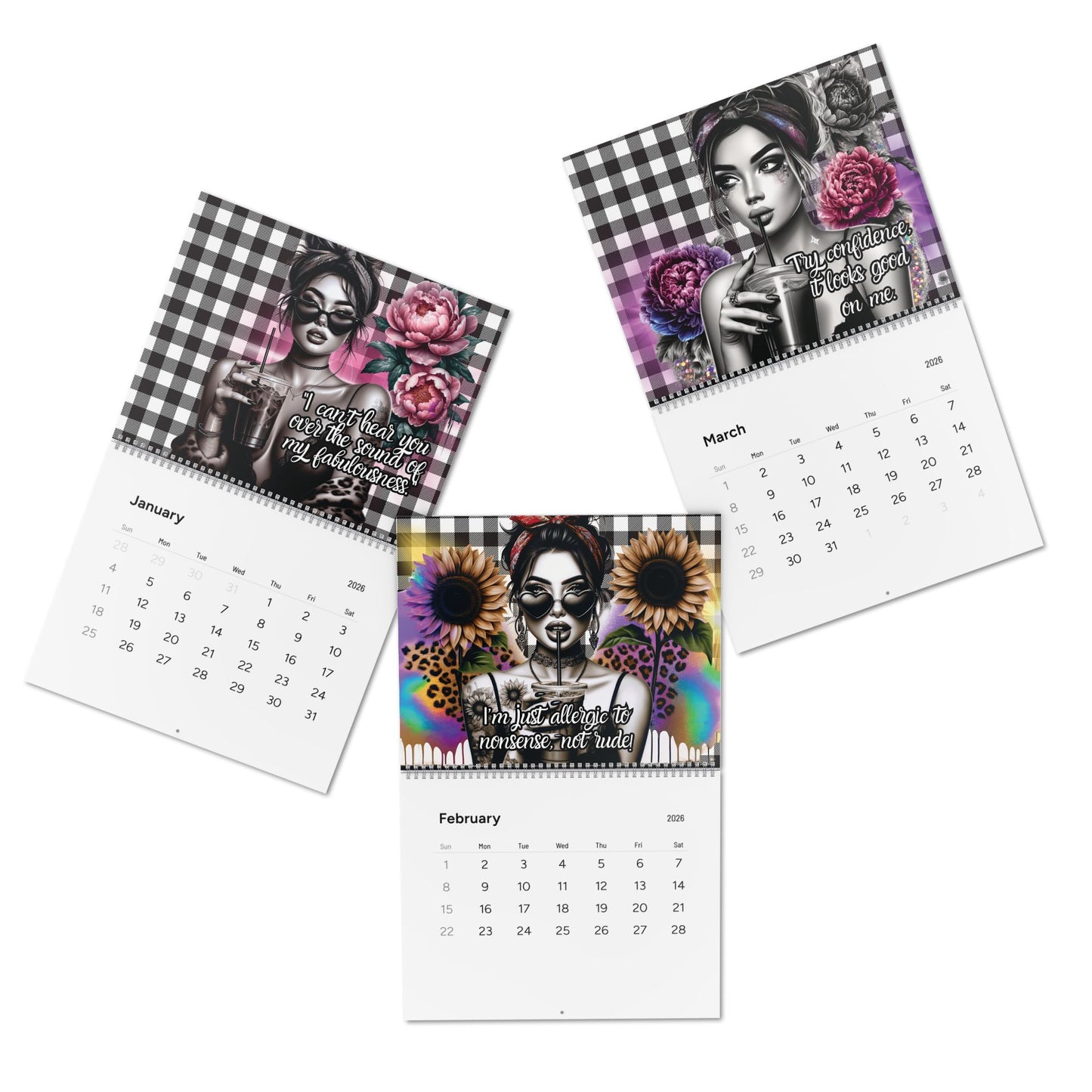 365 Days of Sass Wall Calendar — Bold & Brilliant Attitude (2026)