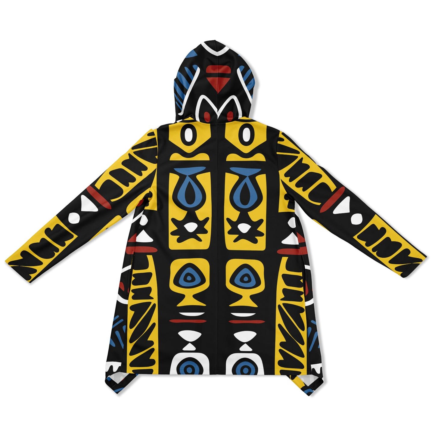 Geometric Harmony Heavyweight Elongated Cloak - AOP