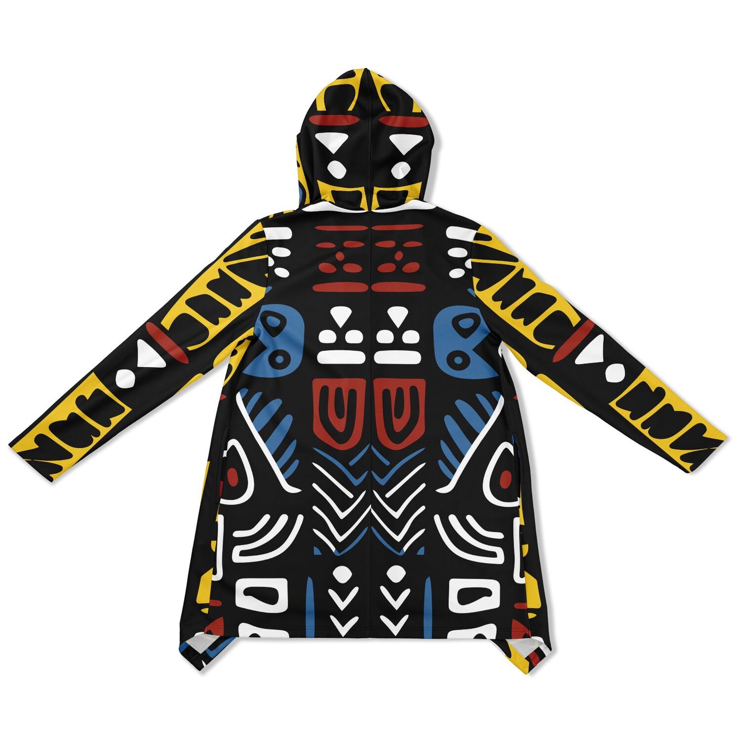 Geometric Harmony Athletic Elongated Cloak - AOP